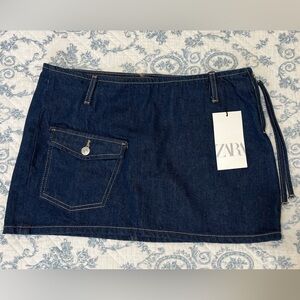 NWT| Zara Mini Denim Skirt